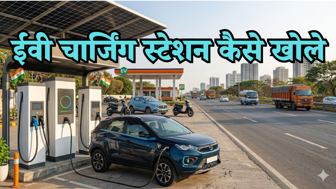 ev charging station kaise khole